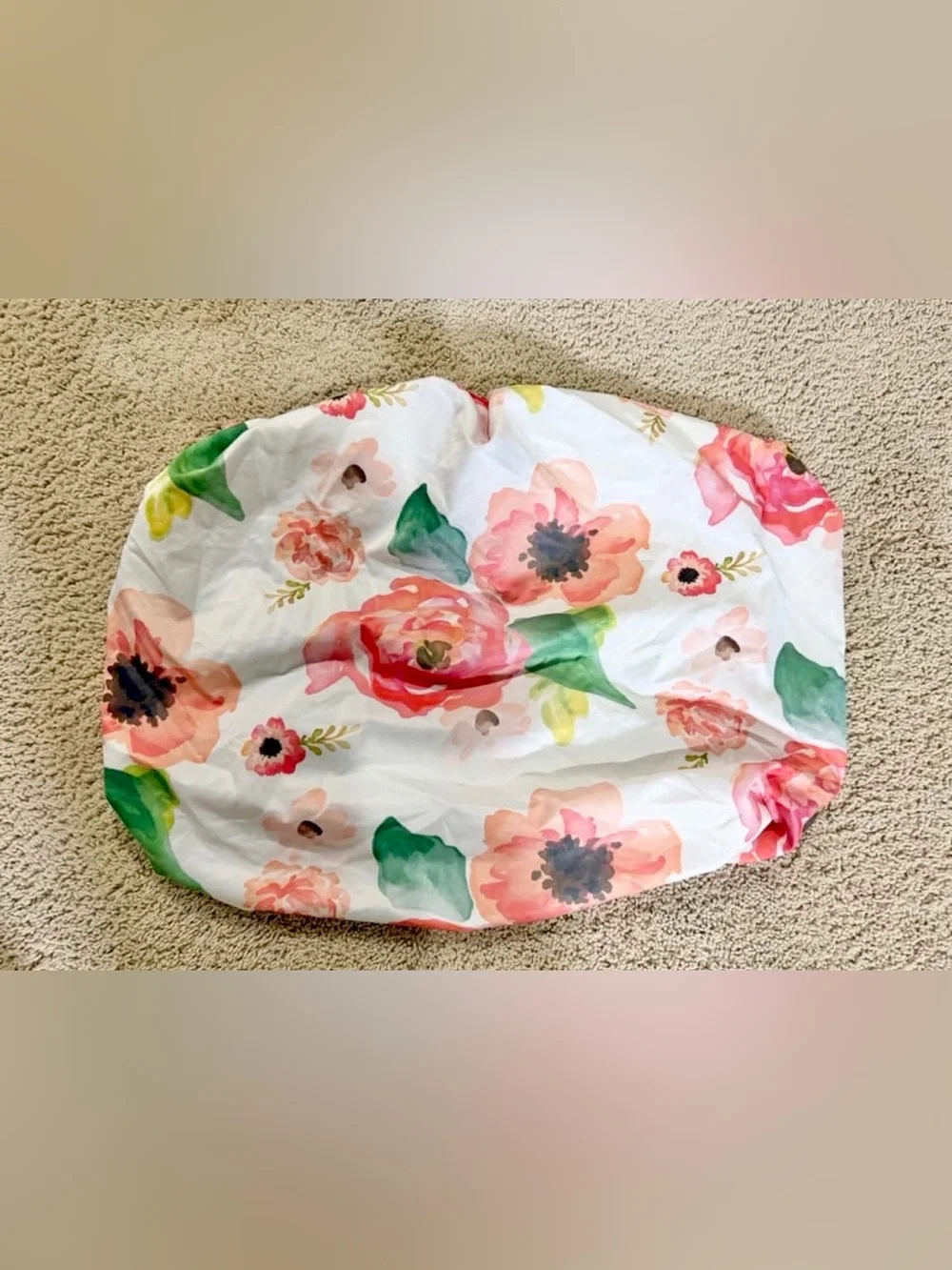 Crib Bedding Watercolor Floral Boho Chic Pink Peach Flowers Sheet Skirt Girl
